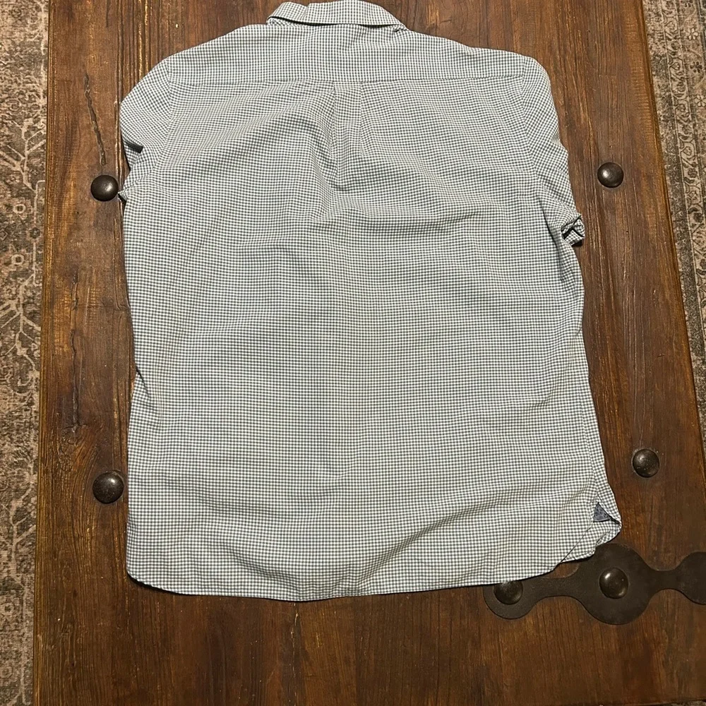 Van Heusen Blue Checkered Casual Shirt - Picture 2 of 3